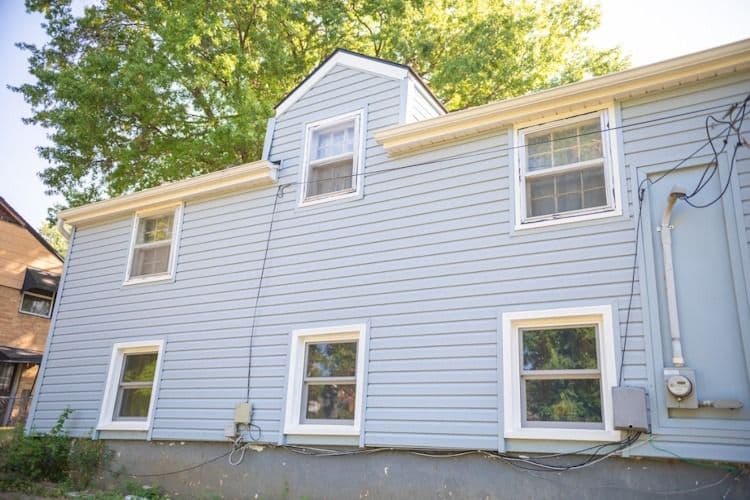 blue siding