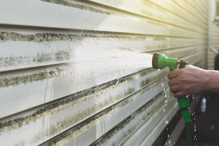 washing mildew