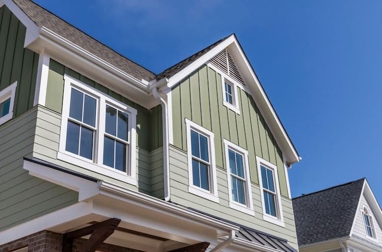 green siding